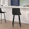 Flash Furniture 24" Black LeatherSoft Counter Stools, PK 2 CH-212069-24-BK-GG - alternate 1
